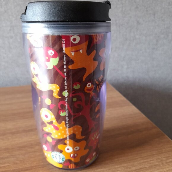 Starbucks Halloween Travel Tumbler "I'm Scary" Glow in the Dark 2006 Child Size - Picture 4 of 13